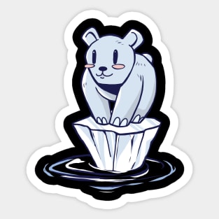 global warming environment POLAR BEAR  Sticker